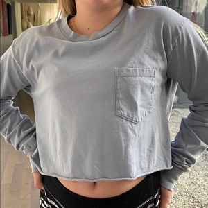 A long sleeve brandy top
